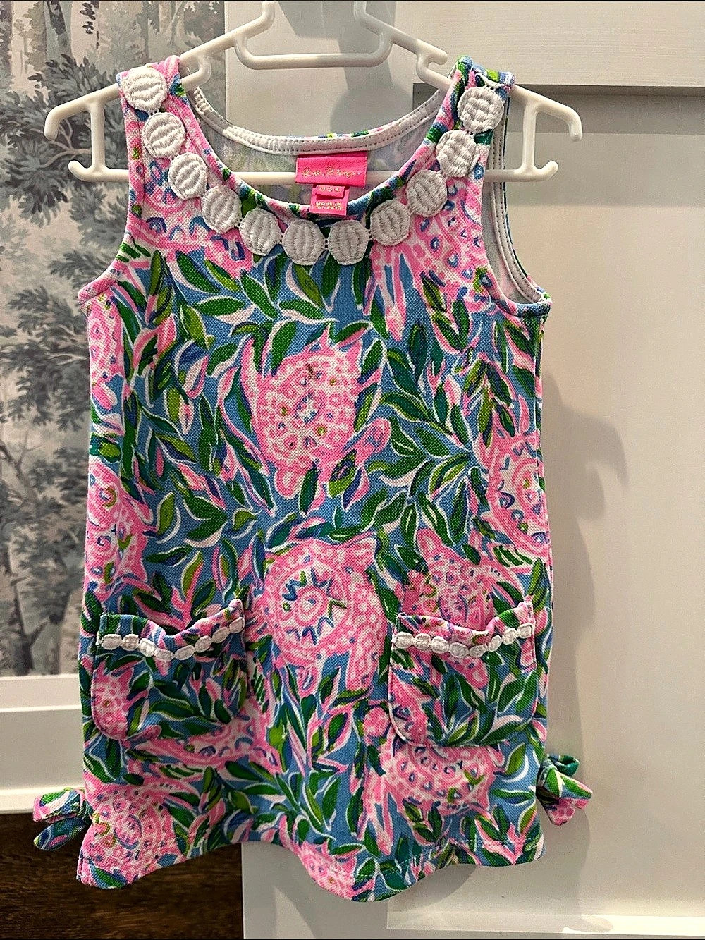 Lilly Pulitzer Girls Size 2T-3T Floral Shift Dress